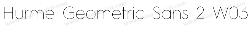 Hurme Geometric Sans 2 W03 Rg字体转换